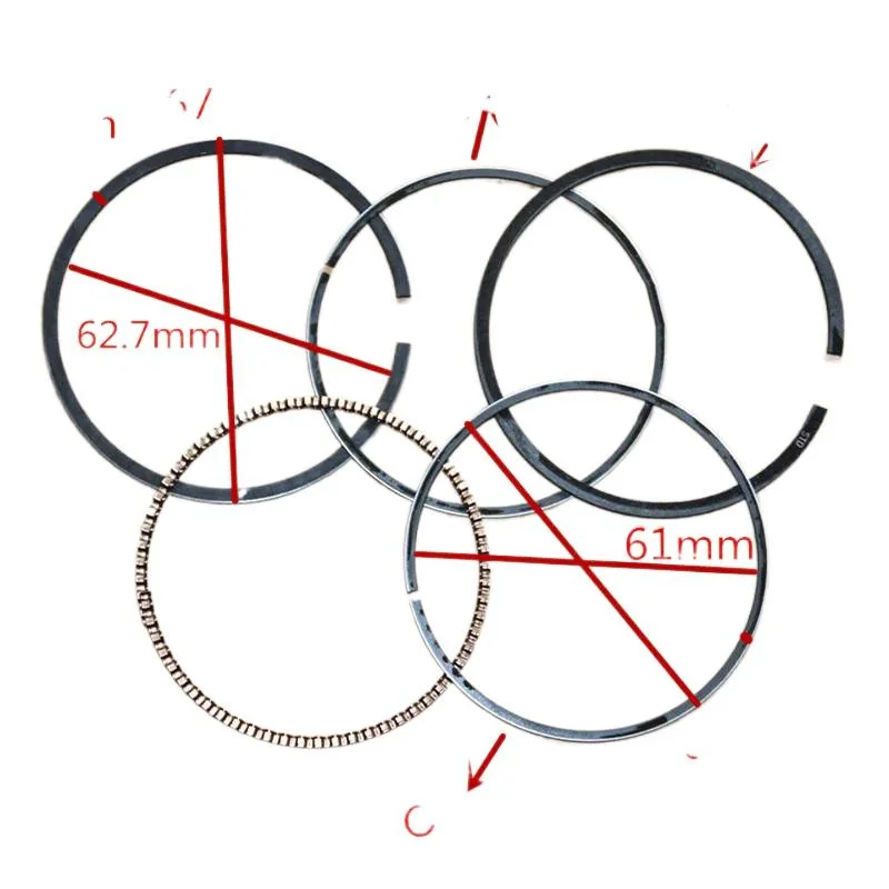 Piston ring 65mm for Briggs & Stratton 3.5/3.75HP 4.0HP 4.5HP 5.0HP Classic XC35 Sprint XP35 XP40 XT45 engine cylinder oil rings