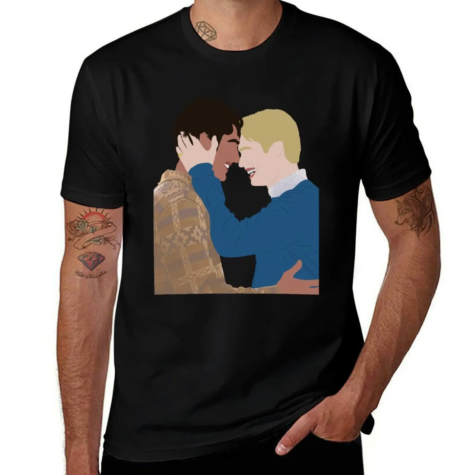 Alex and Henry red, white and royal blue T-Shirt Breathable Travel T-Shirt