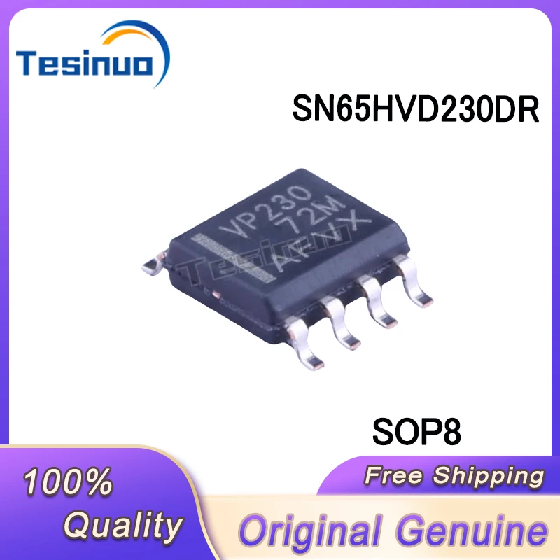 （5-10/pieces） New Original SN65HVD230DR SN65HVD230 VP230 SOP8 CAN bus transceiver chip In Stock