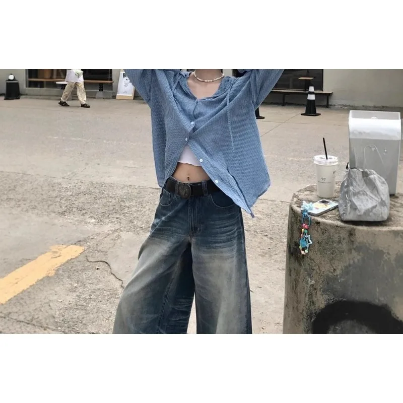 2026 Spring and Autumn Japanese Shirt Women's Loose Lazy Wind Shirt