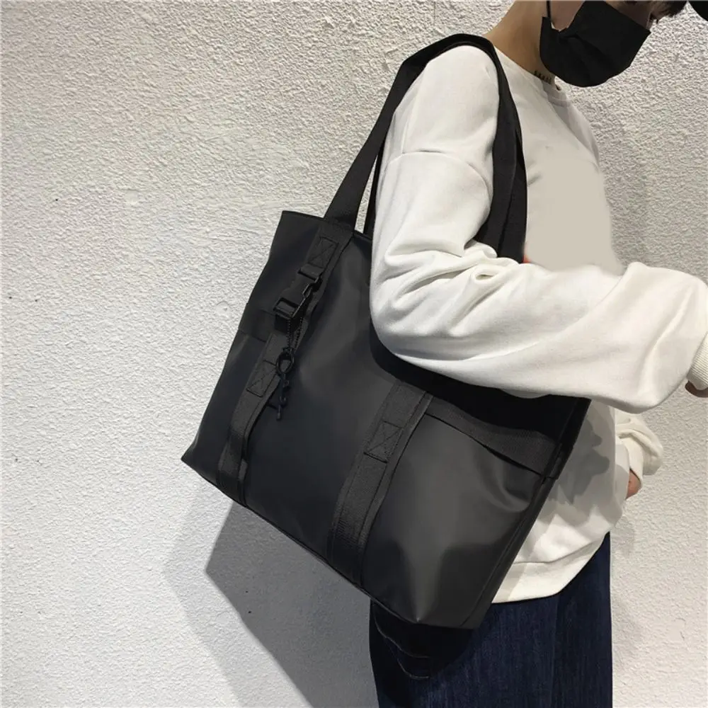 Durable Waterproof Male Tote Bag Large Capacity Oxford Cloth Travel Luggage Bag Casual Commuting Nylon Duffle Bag Streetwear