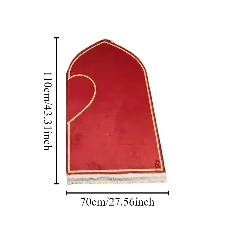 2PCS/set Thick Printed Flannel Adult Worship Mat Prayer Mat Prayer Mat Couple Set Carpets for Living Room Rug for Bedroom
