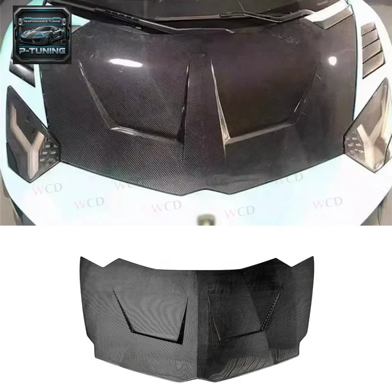 

New 1016 Type Dry Carbon Fiber Front Hood Cover for Lamborghini Aventador LP700 LP720 LP750 LP770 Front Engine Bonnet Cover