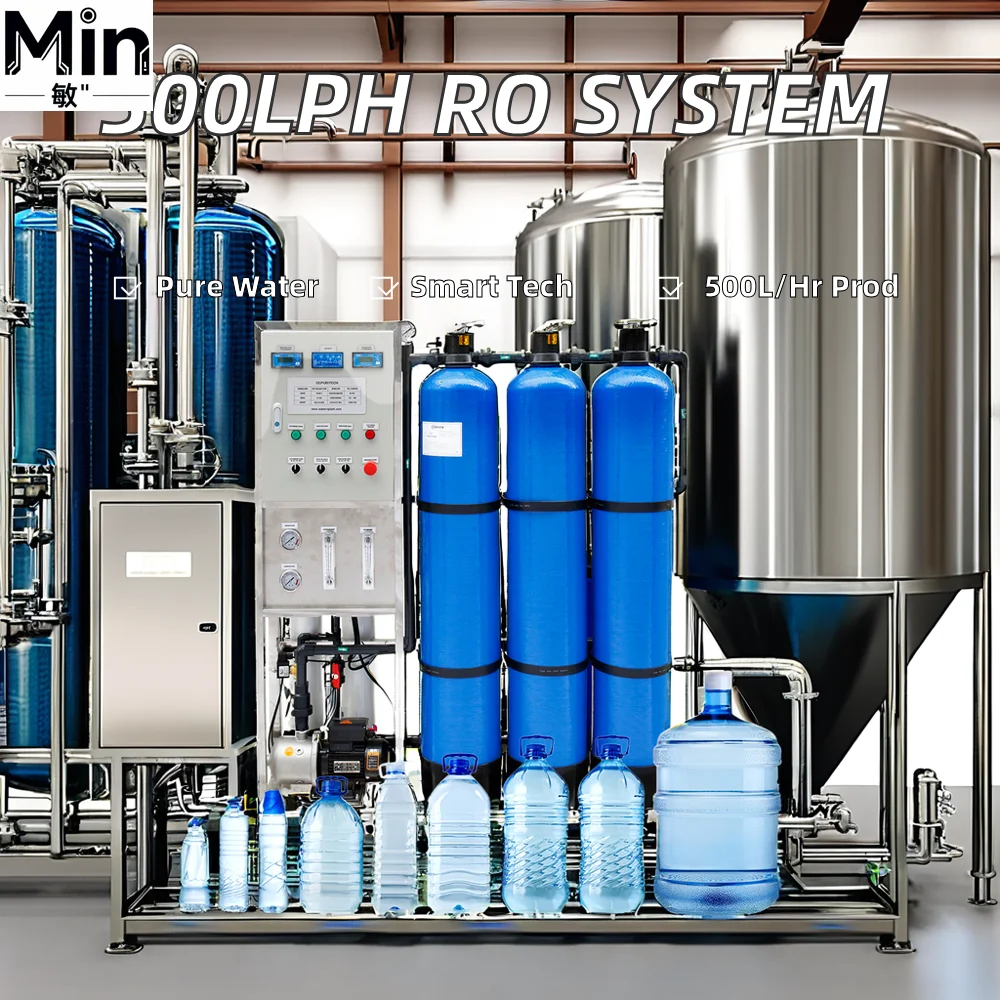 Customized Underground Water Softening System 250lph 500lph 1000lph FRP Reverse Osmosis Drinking Water Purification