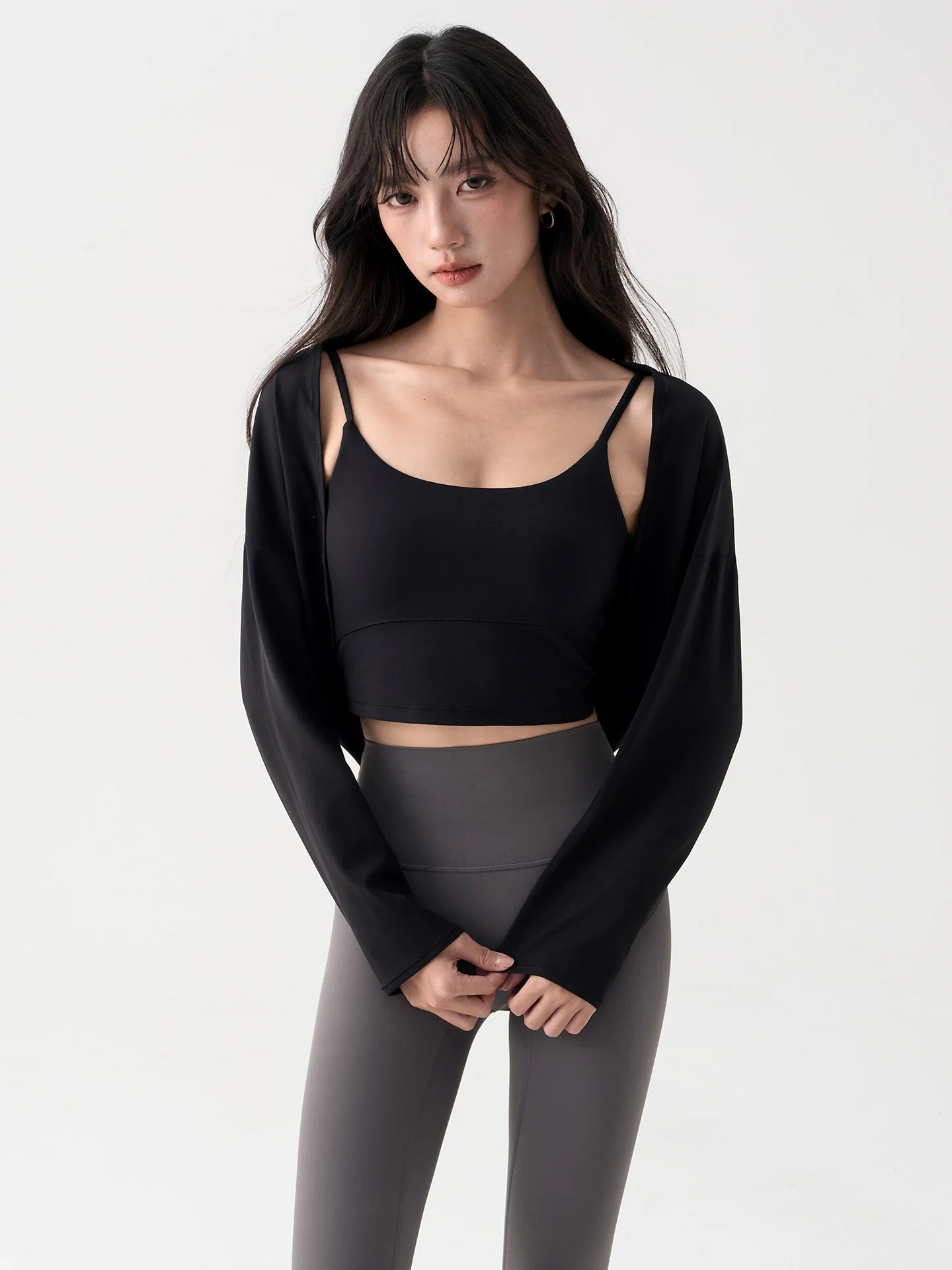 

Спортивная одежда для йоги с эффектом похудения, женская тренировочная одежда с длинным рукавом, верхняя одежда для бега, улучшенная модель