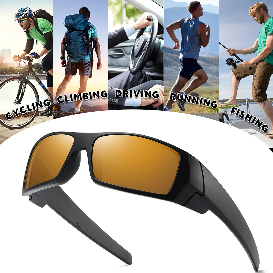 AEVOGUE Y2K Sunglasses For Men Polarized Sunglasses Fashion Sport Eyewear Women Retro Sunglasses Frame Glasses Men AE1323