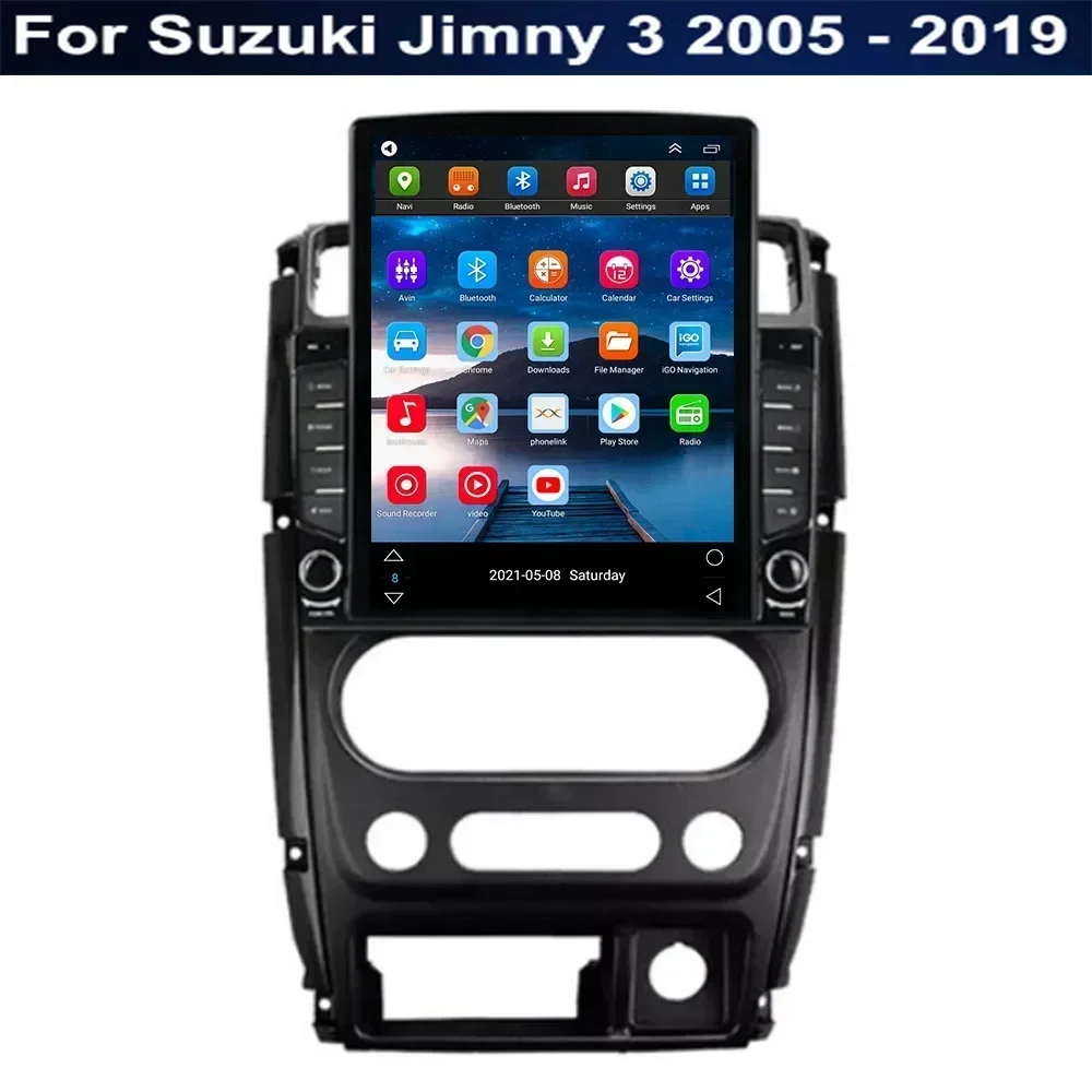 9.7" Android 13 For Suzuki Jimny 3 2005 - 2035 Tesla Type Car Radio Multimedia Video Player Navigation GPS RDS 2 Din dvd Camera