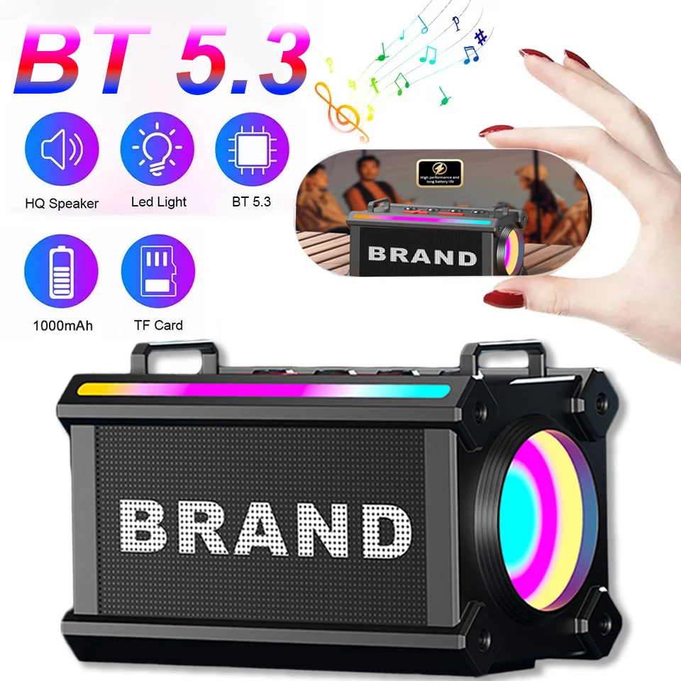 

2025New Bluetooth Speaker Large battery Caixa De Som Outdoor Waterproof Sound Box Portable Subwoofer Stereo Reverberation System