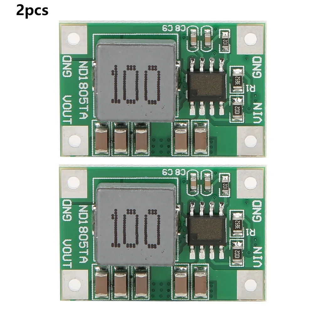 2Pcs Step Down Module  5-18V to 3/3.3v 3.7/4.2v 5v 6V Motor Buck Converter ND1805TA(5-18V to 3.7V )