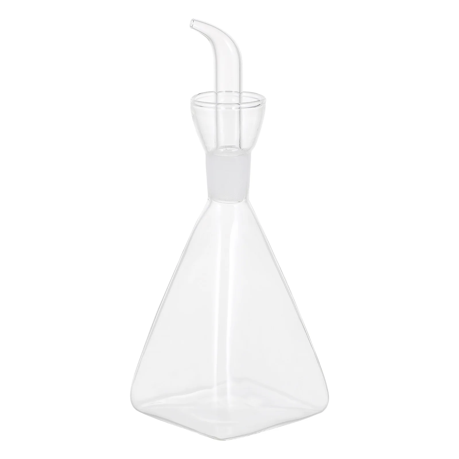 

1Pcs 250Ml Glass Oil Bottle Clear Simple Seasoning Storage for Kitchen Home Cafe Barbecue Creative Leakproof Condiment Bottle