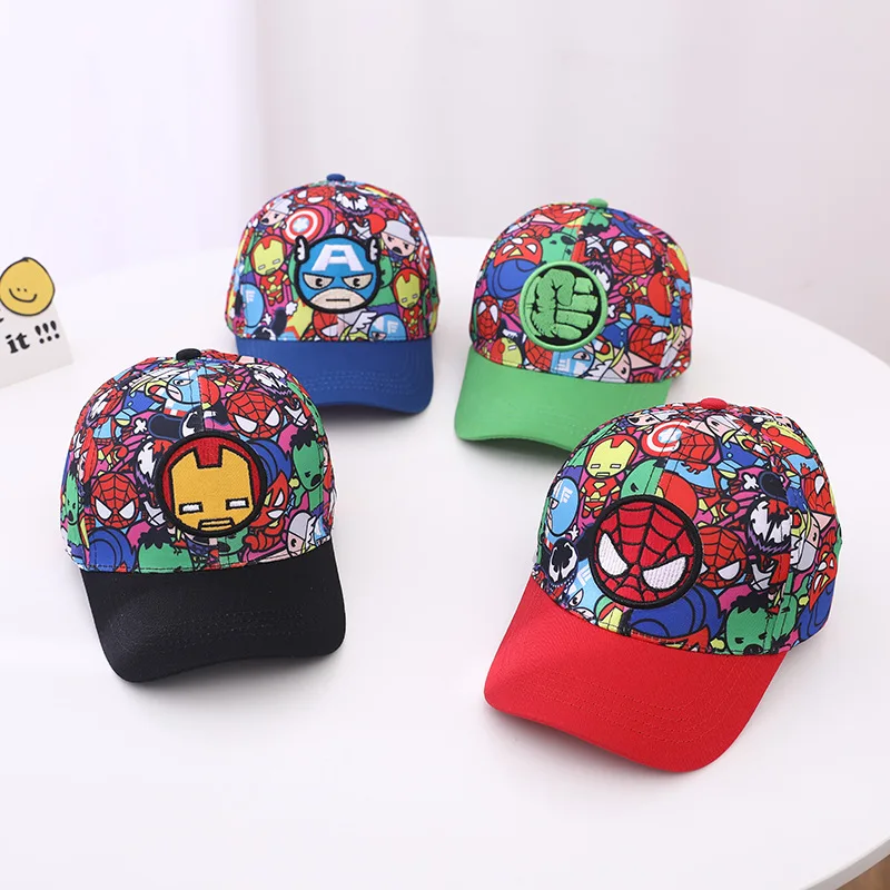 Marvel serie cartoon Iron Man nuova tendenza della moda per bambini cool anime periferici parasole e protezione solare berretto da baseball regali