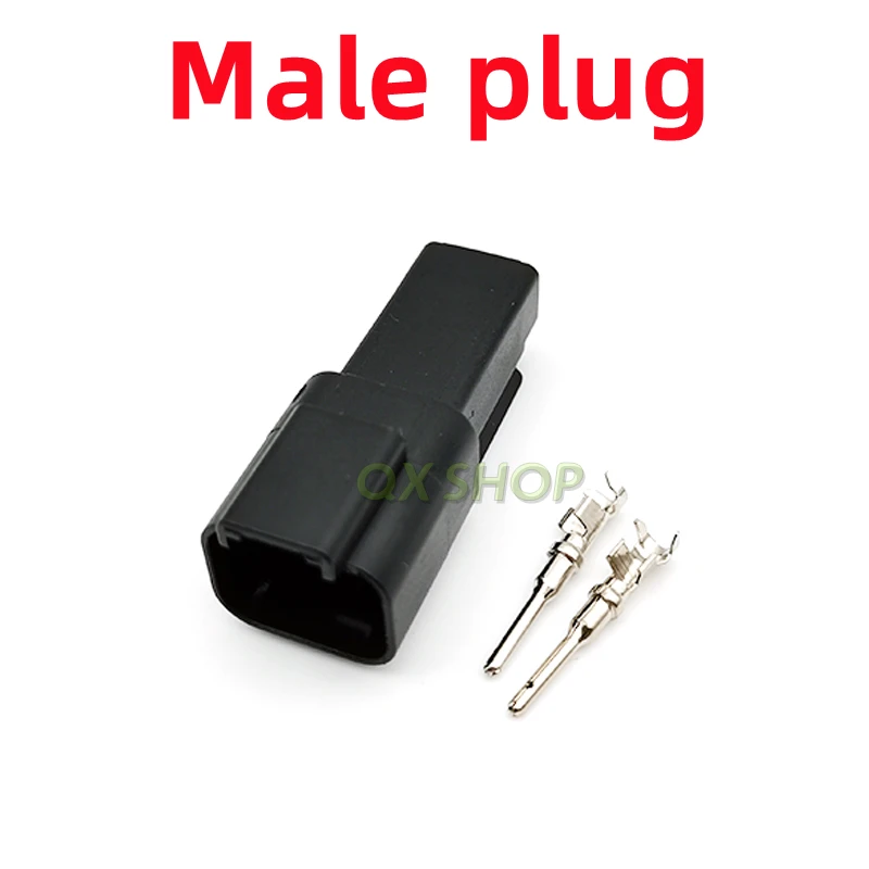 1set 2pin plug Deutsch DT Connector DT06-2S/DT04-2P Waterproof Electrical Connector For Car Excavator Motor With Pins