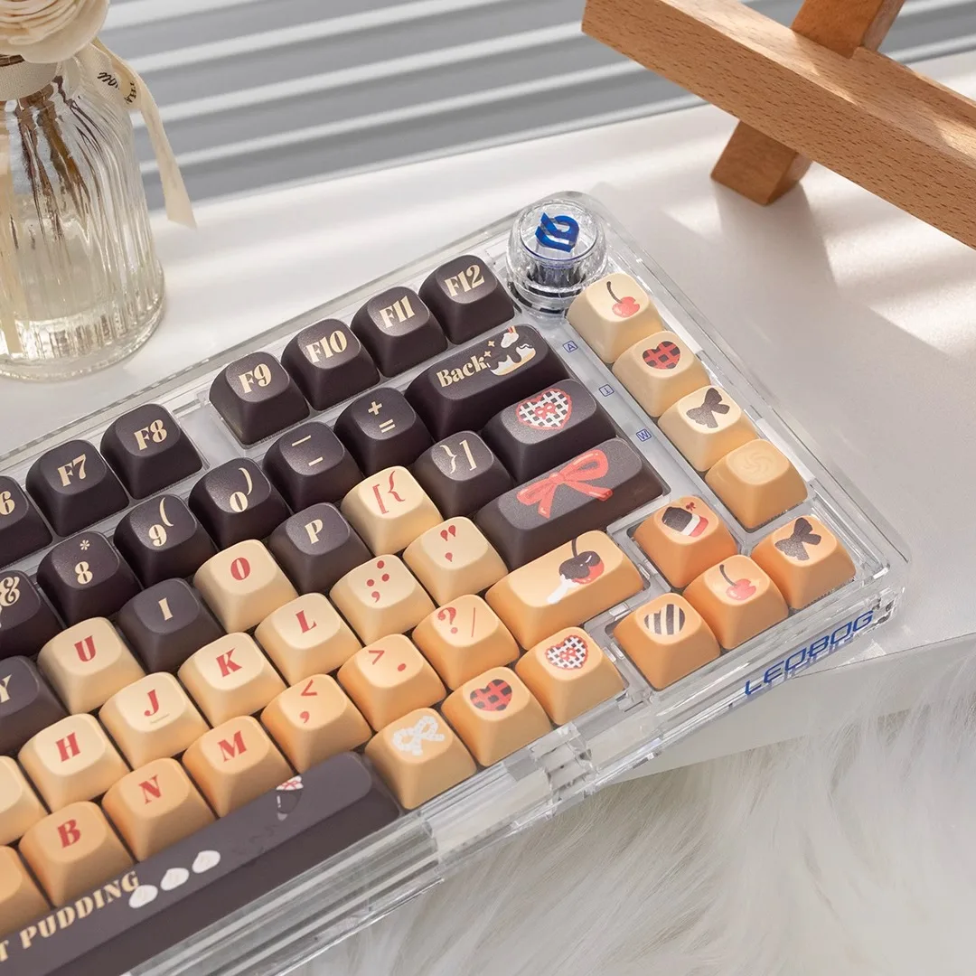 

DMA height small pudding dessert keycap pbt material hot sublimation suitable for tarantula F87 F75 hi75VGN, etc