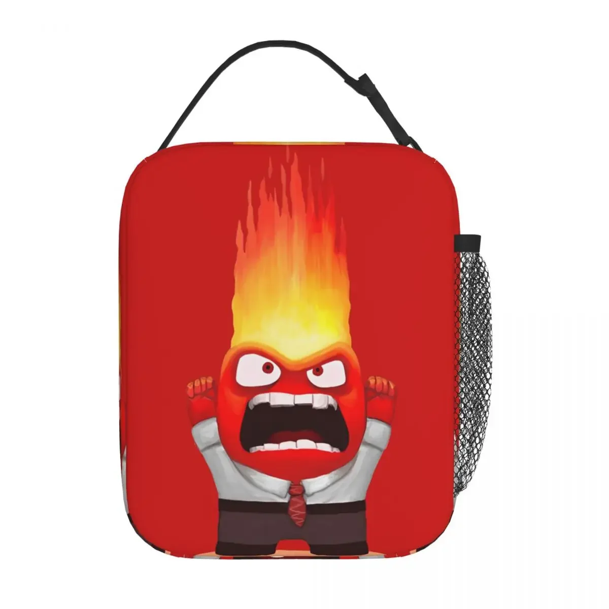 Lunch Box Anger Emotion Inside Out 2 Accessories Cartoon Film Lunch Container Causal Thermal Cooler Lunch Box For School