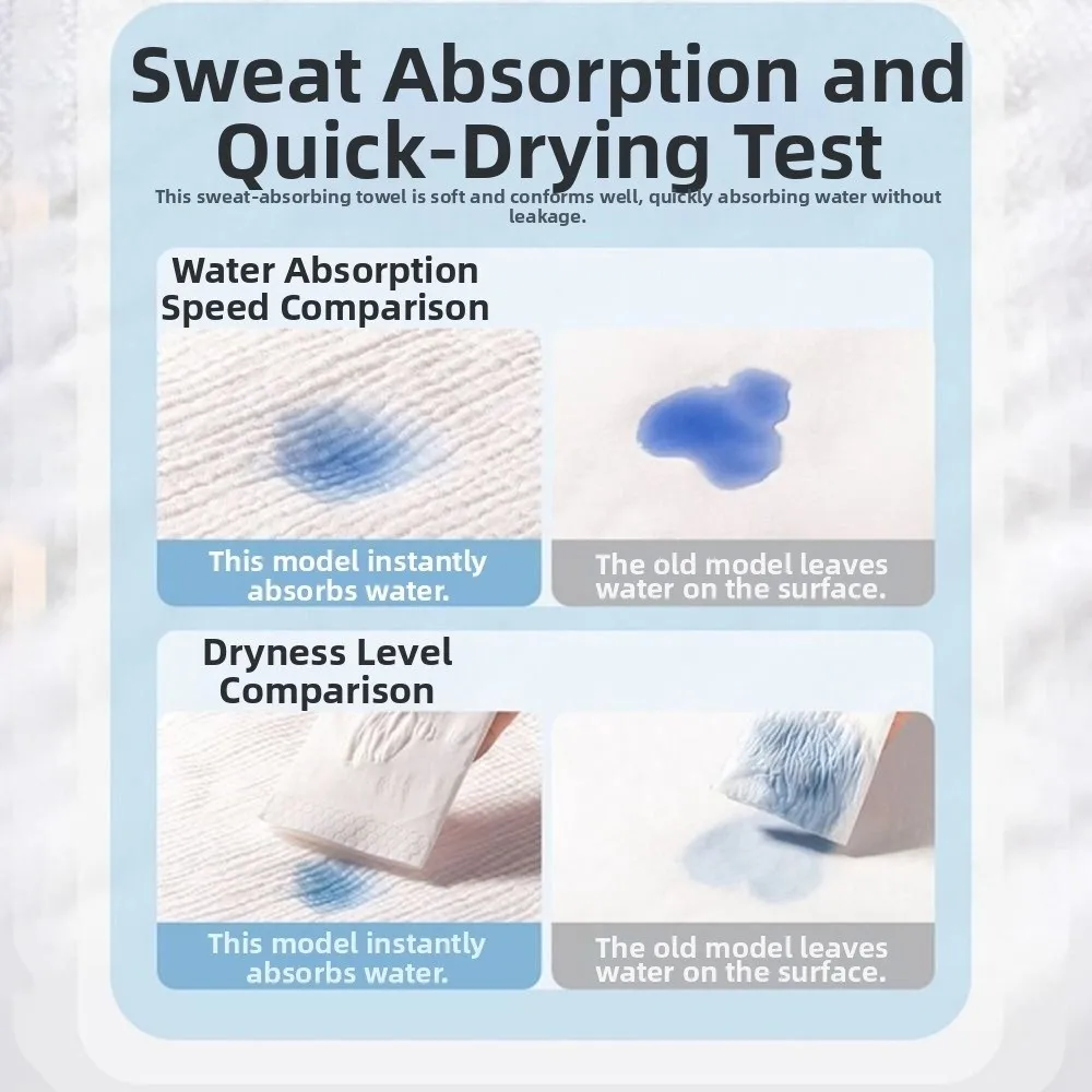 New Oversized Sweat Towel for Adults U-neck Antiperspirant Towel Sweat-absorbing Towel Vest Style Back Antiperspirant Towel