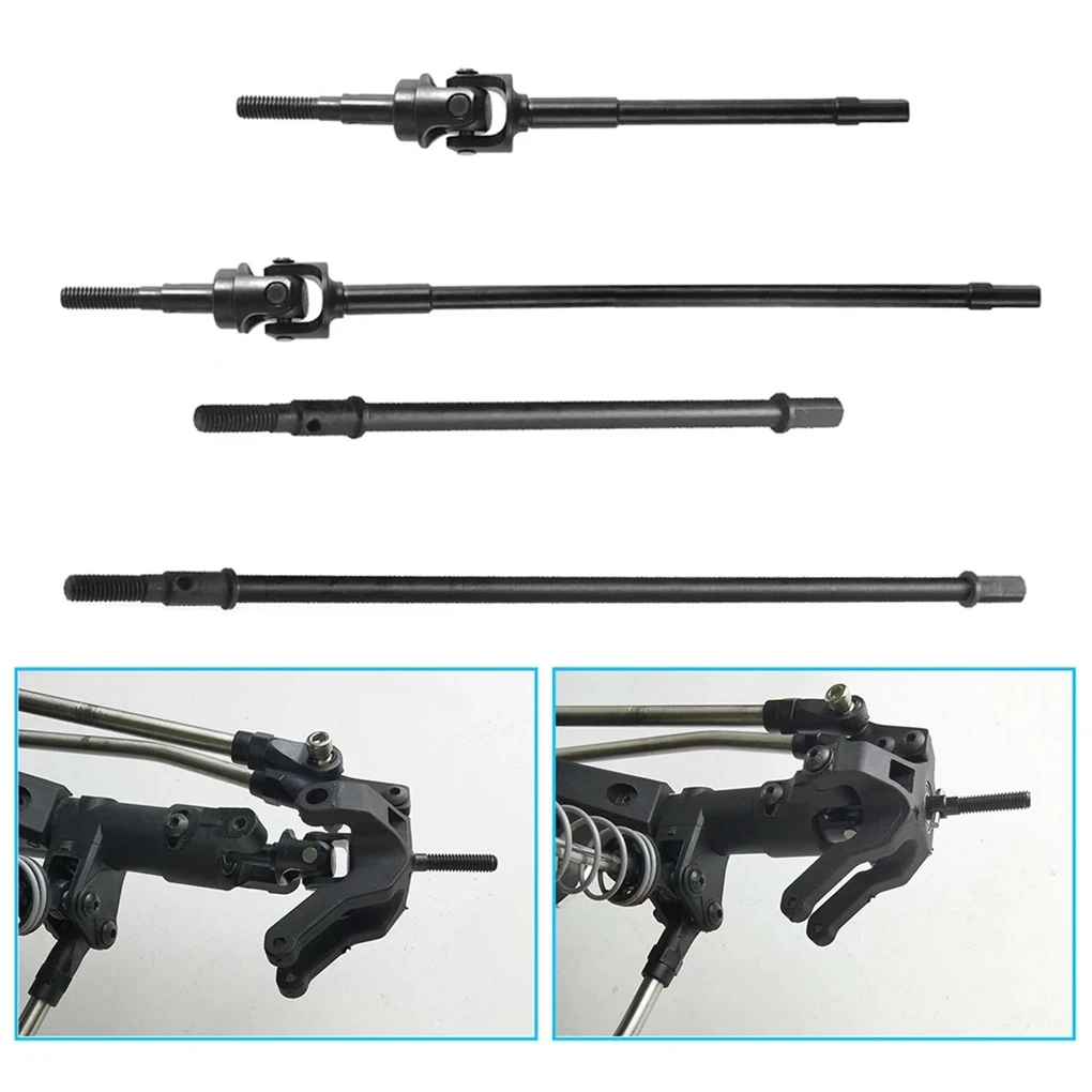 Eixo CVD Eixo traseiro dianteiro de aço duro Eixos de transmissão CVD para Axial Wraith 90018 90048 RR10 1/10 RC Crawler Car Upgrade Parts