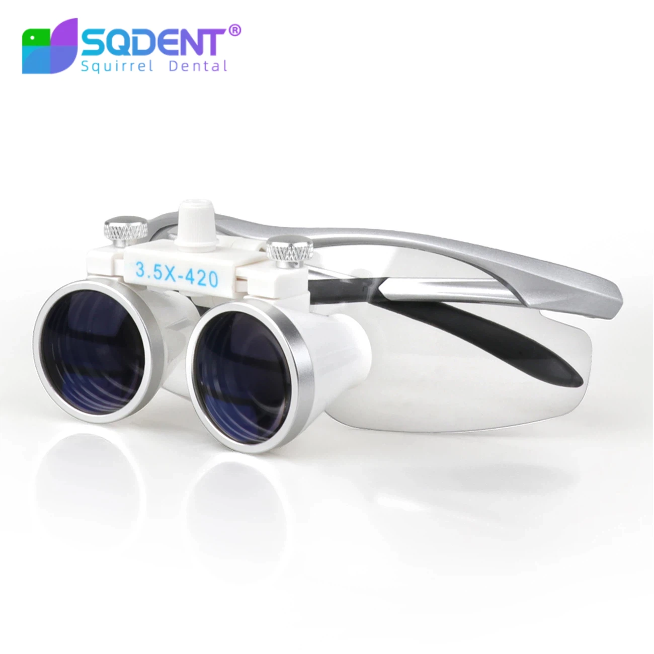 SQDENT3.5X/2.5X Magnification Binocular Dental Loupe Surgery Surgical Magnifier Medical Operation Loupes Without Battery