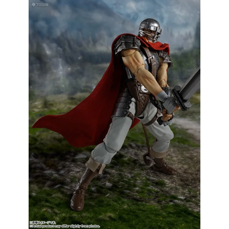 Bandai Original S.H.Figuarts Berserk Guts The Band of The Hawk Action Figure Collectible Model Ornaments Toys for Boys Gift