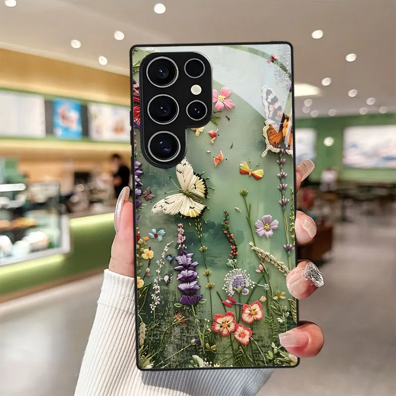

Colorful Gradient Butterfly Phone Case with Lens Protection, Suitable for SamsungGalaxy S26/S25/S24/S23/S22/S21 and other models