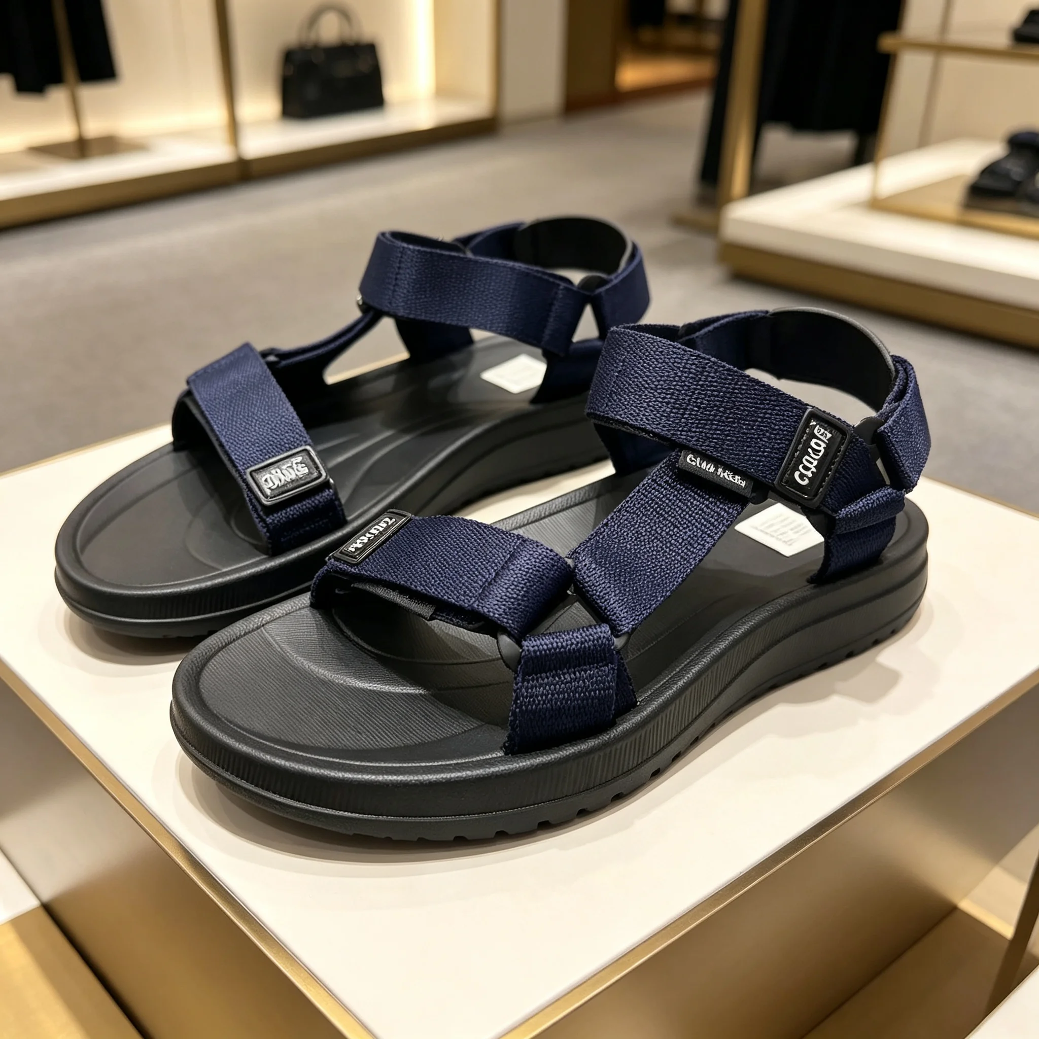 Sports Sandals for Men and Women, Lightweight Woven Strap Open-Toe Beach Shoes, Thick-Soled Non-Slip Outdoor Hiking Casual Sandals