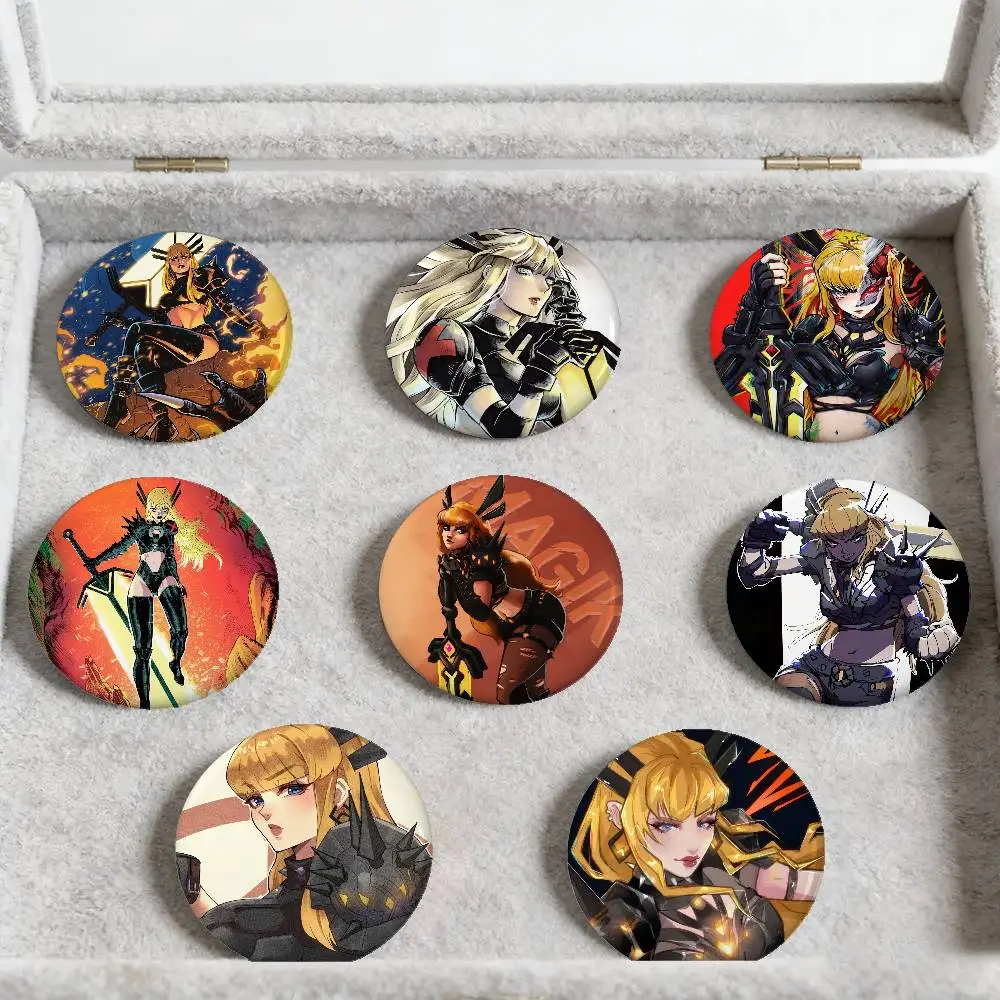 Manga Character M-magik Badges Peripheral Lapel Pins Tinplate Round Brooch For Shoulder Bag Accessories Souvenir Gifts