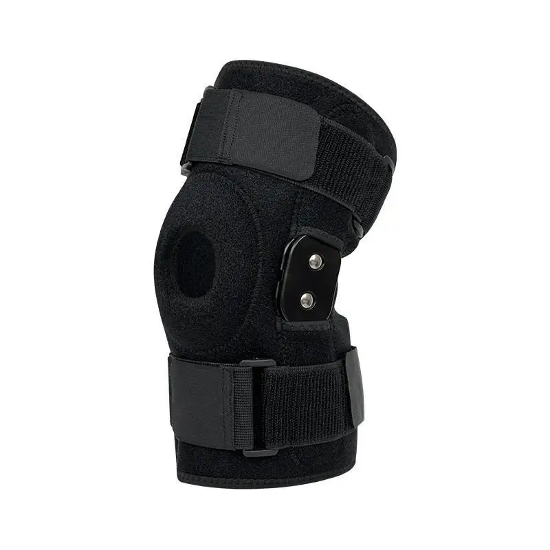 Sport-Knieschoner für Knieschmerzen, Meniskusriss, Verletzungsrehabilitation mit seitlichen Stabilisatoren, Patella-Gel-Knieunterstützung, Kompressionsmanschette – Detail 3