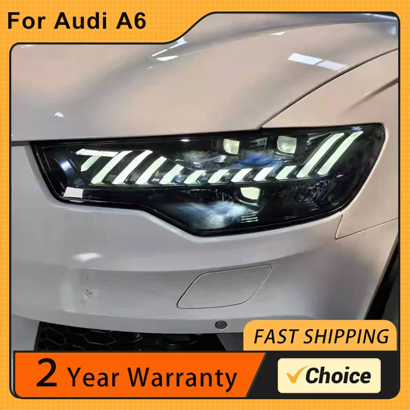 Car light assembly for Audi A6 LED Headlight 2012 2013 2014 2015 A6 C7 Matrix Headlights LED DRL headlight Car accessories