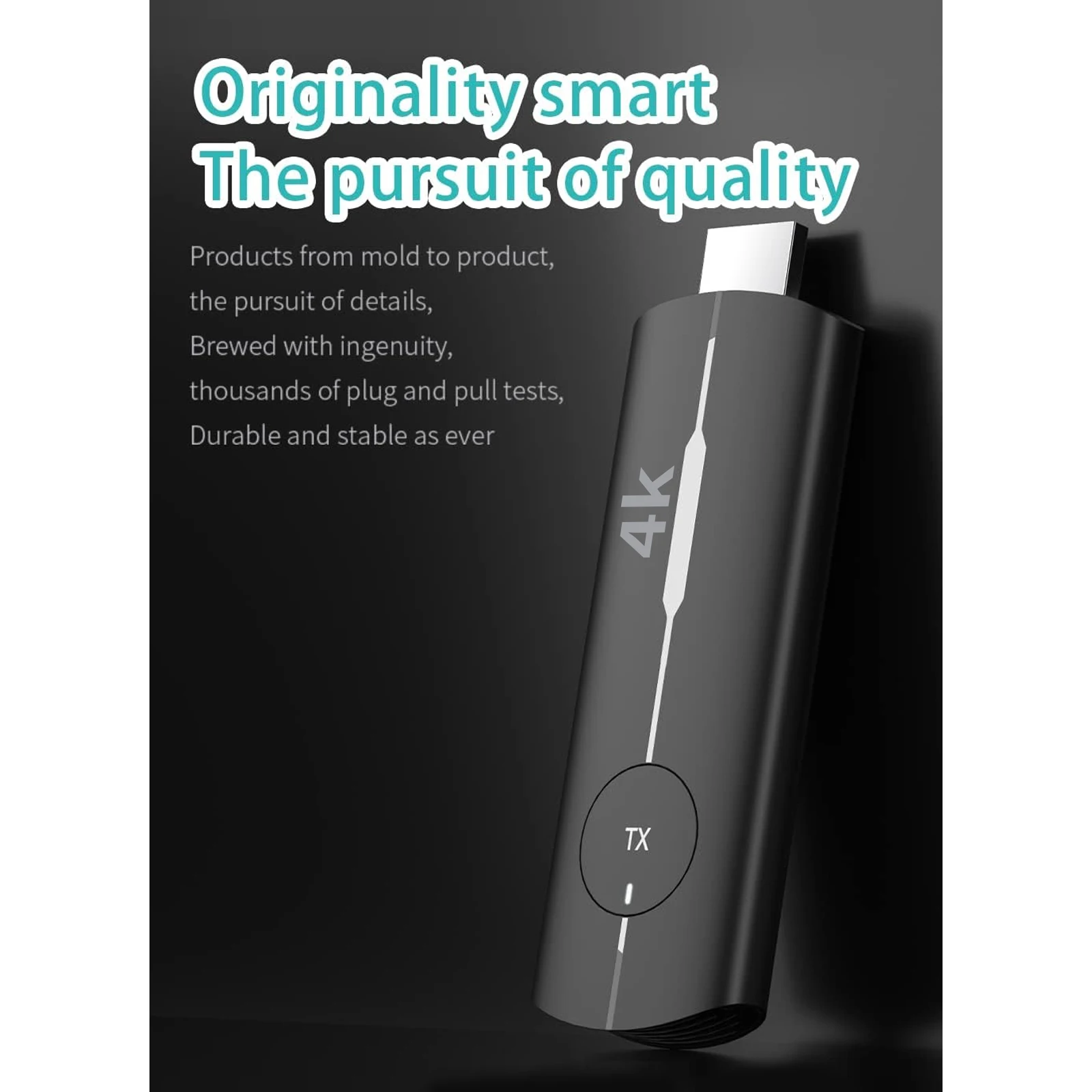 جهاز إرسال واستقبال HDMI لاسلكي 100 متر، مدخل فك تشفير 4K، مخرج 4K @ 30 هرتز، توصيل وتشغيل الكمون المنخفض للغاية للألعاب، المسرح المنزلي