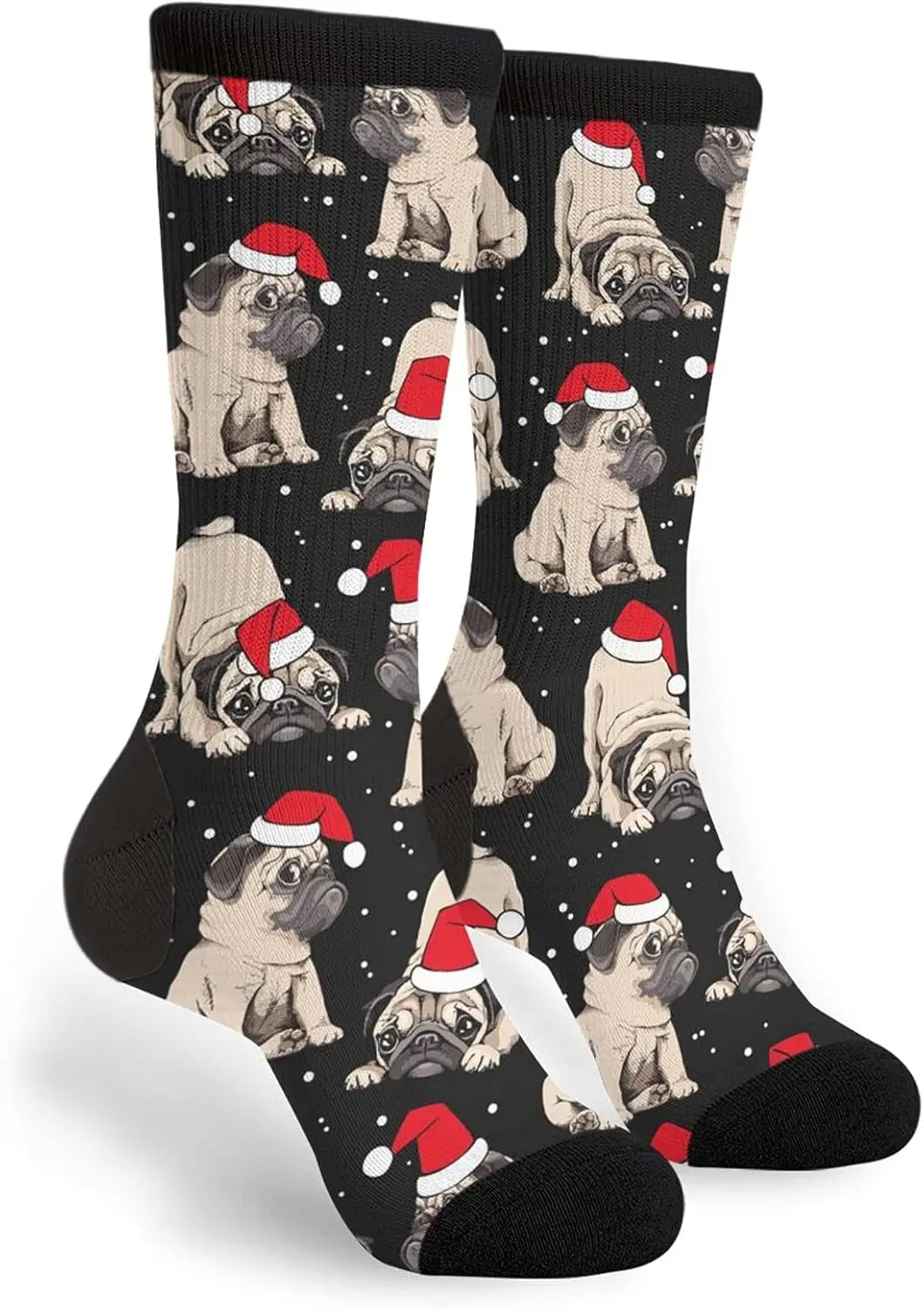 Dog Christmas Snowy Novelty and Interesting Socks for Men and Women One Size Soft Designer Socks