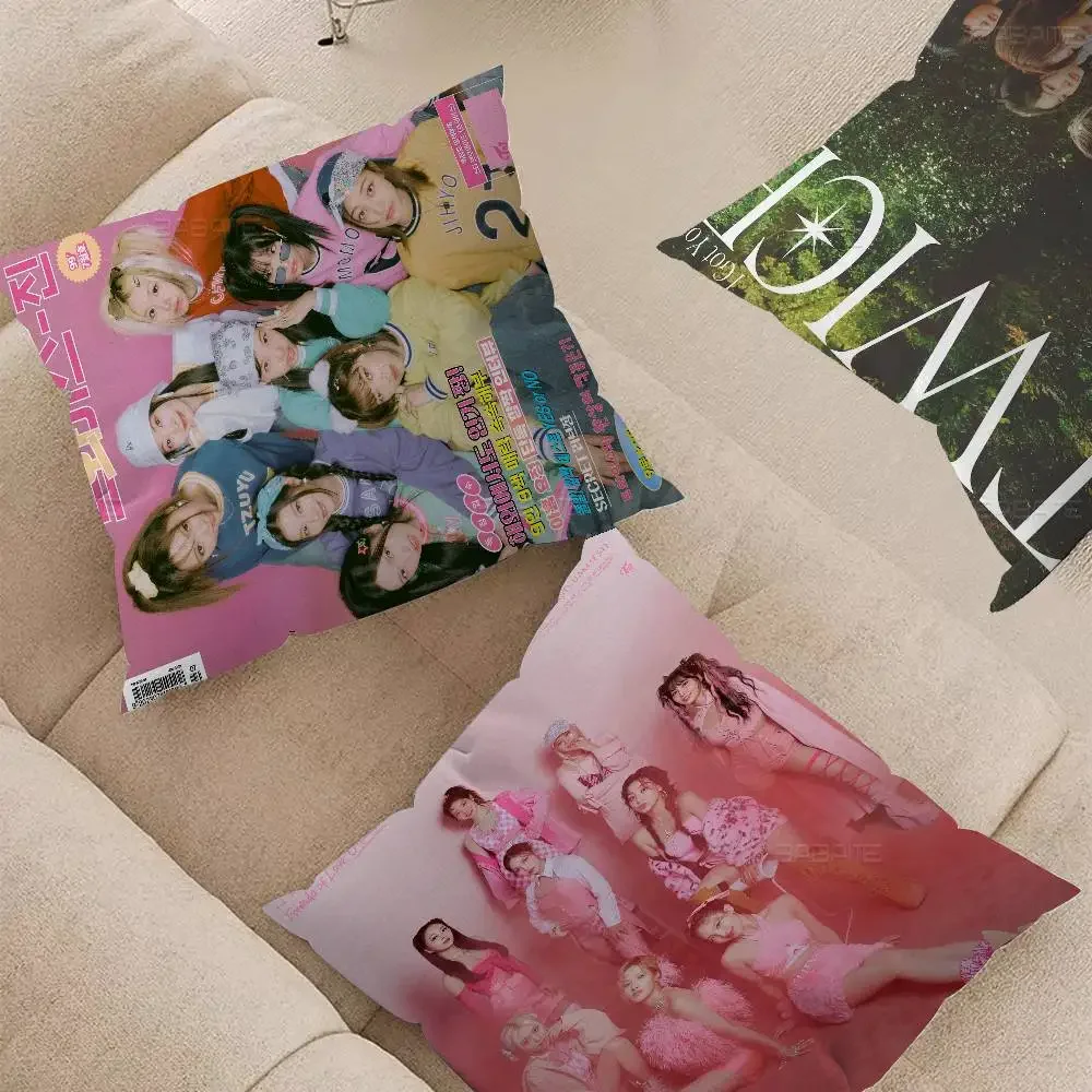 Kpop T-Twice وسادة هدية ديكور المنزل والمكتب وسادة غرفة نوم أريكة غطاء وسادة السيارة كيس وسادة #3