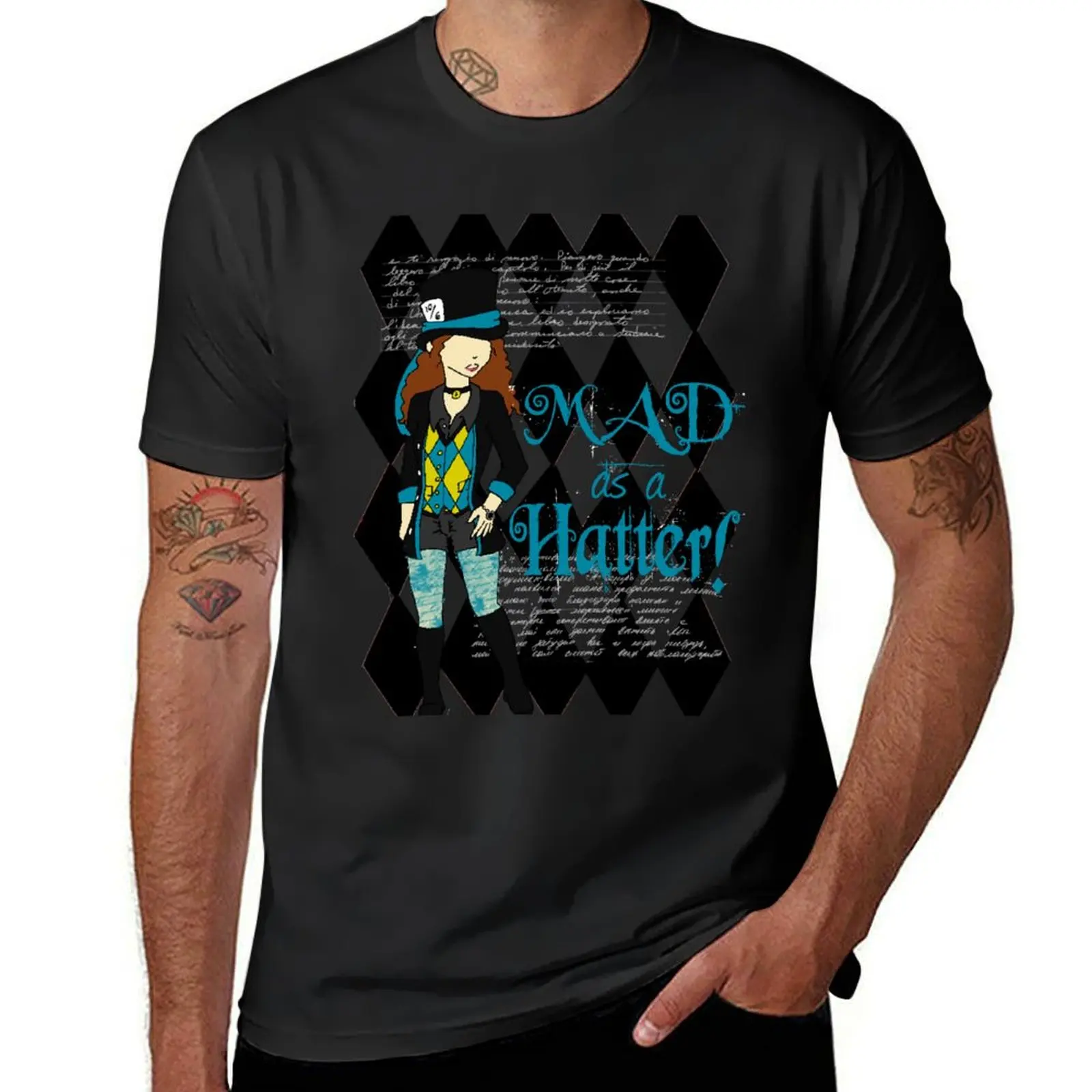 She's Mad, Mad, Mad - Sticker Edition T-Shirt plain anime customs fruit of the loom mens t shirts