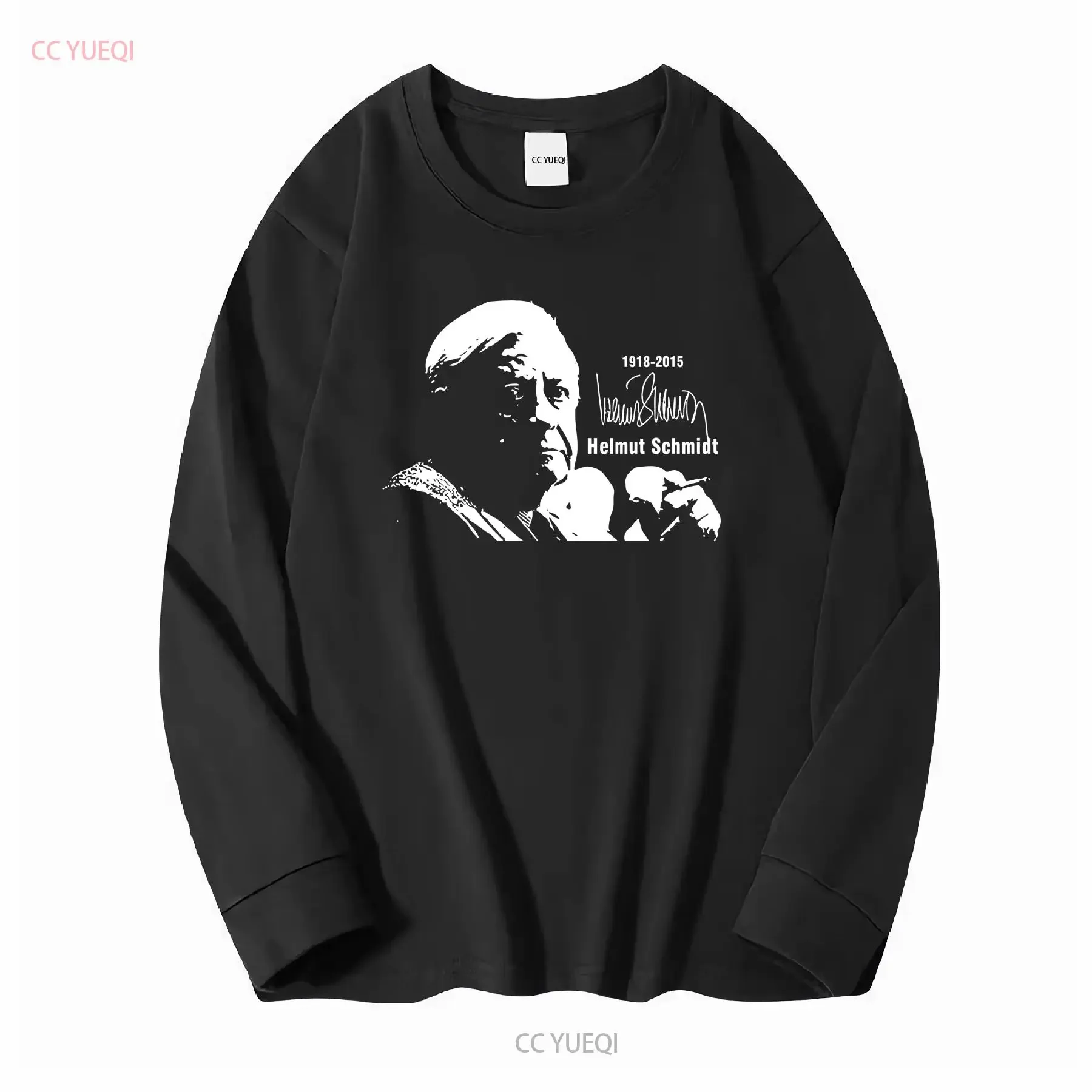 Former Chancellor Helmut Schmidt Old Federal Hamburg Mourning Honours T Shirt 17030 long or short sleeves vintage Washed Soft