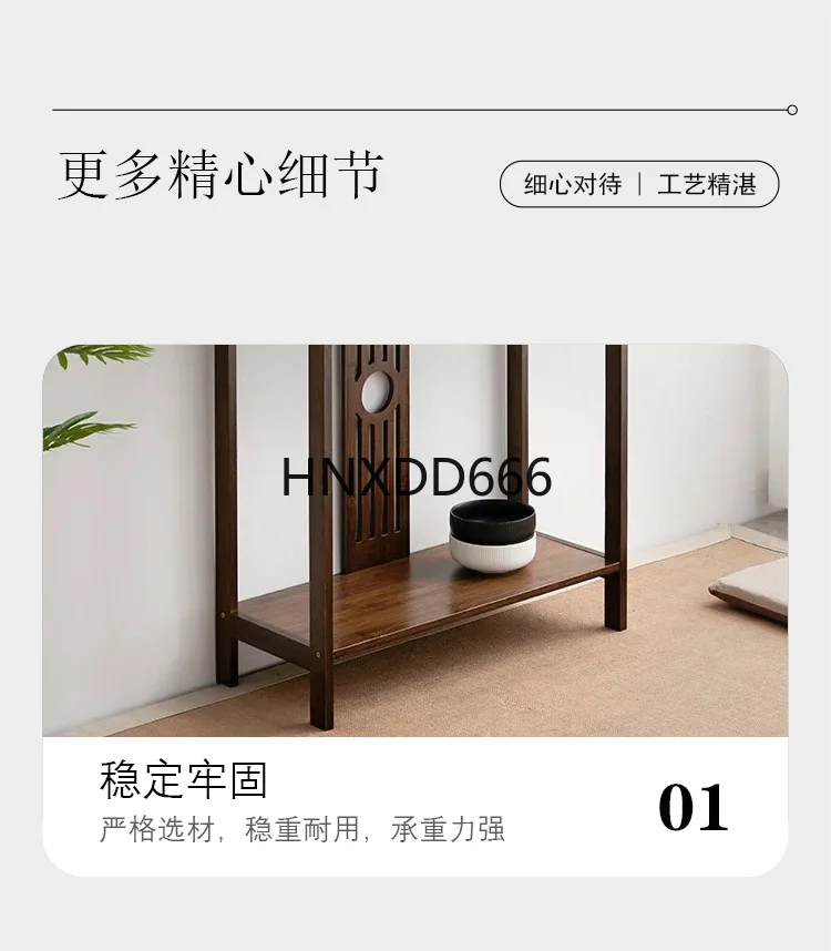Nova mesa de entrada de nogueira chinesa mesa de tira simples