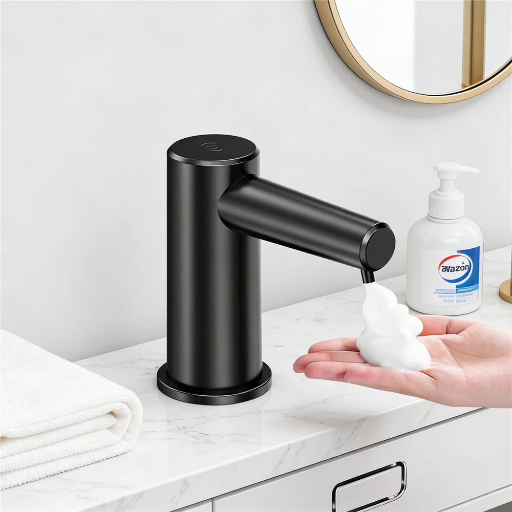 electric-soap-dispenser-for-kitchen-sink-touchless-with-2-gears-smart-infrared-sensor-100cm-extension-tube-liquid-foam