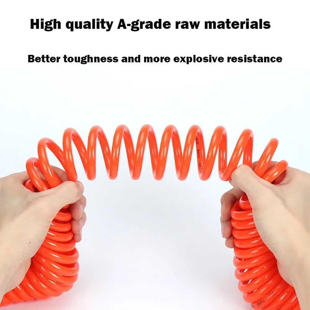 Scalable Spring Tool Flexible PU Air Compressor Hose PU Multiple Colors Air Tool Hose PU Recoil Air Tube