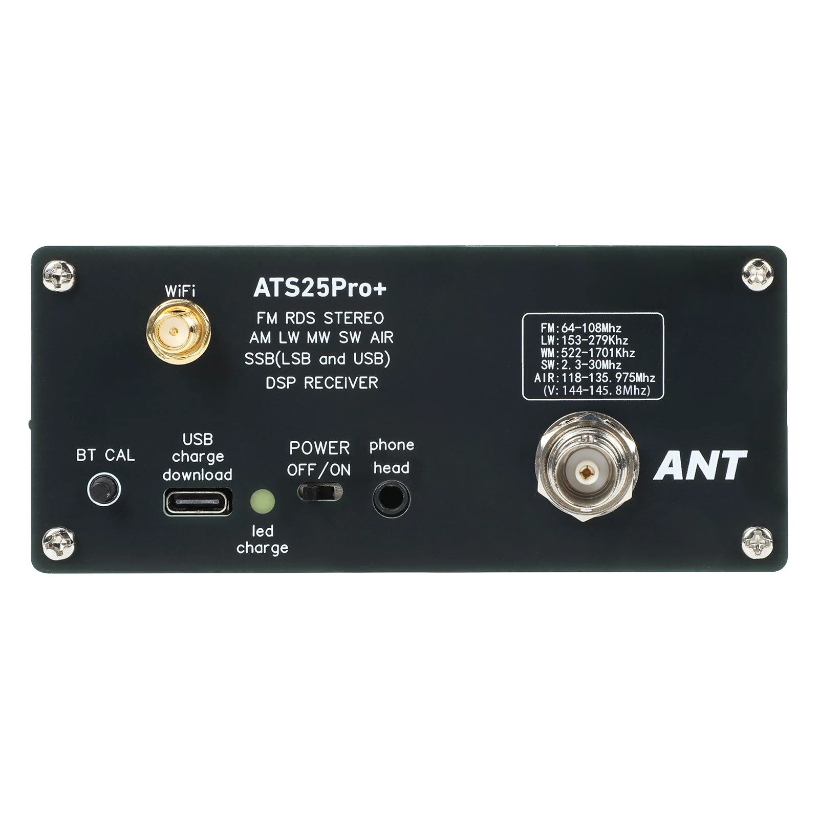 ATS25 Pro + AIR 118Mhz-135.975Mhz نسخة بلوتوث استقبال راديو كامل FM SW SSB MW LW البرامج الثابتة 4.2 SI5351 خلاط استقبال ATS-25
