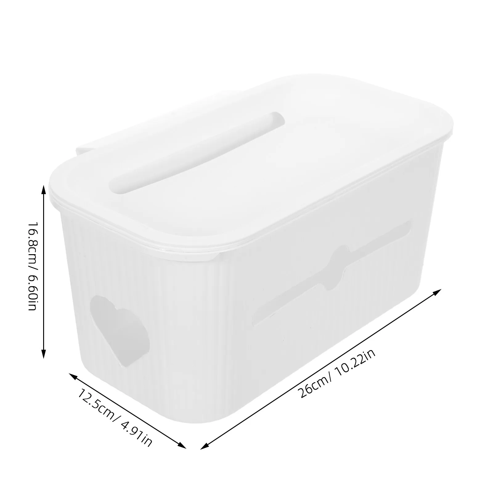 Baby Crib Diaper Organizer Hanging with Lid Bedside Storage Basket Nursery Organizer for Playpen Changing Table view 3