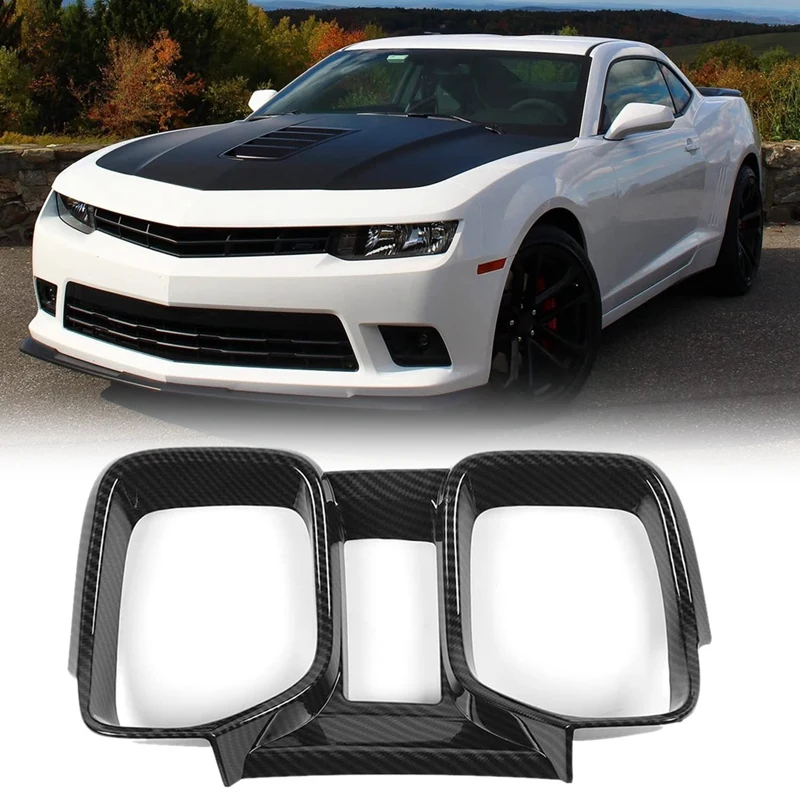 

Dashboard Panel Trim, Dash Board Frame Bezel For 2010-2015 Chevrolet Chevy Camaro Accessories, ABS Carbon Fiber