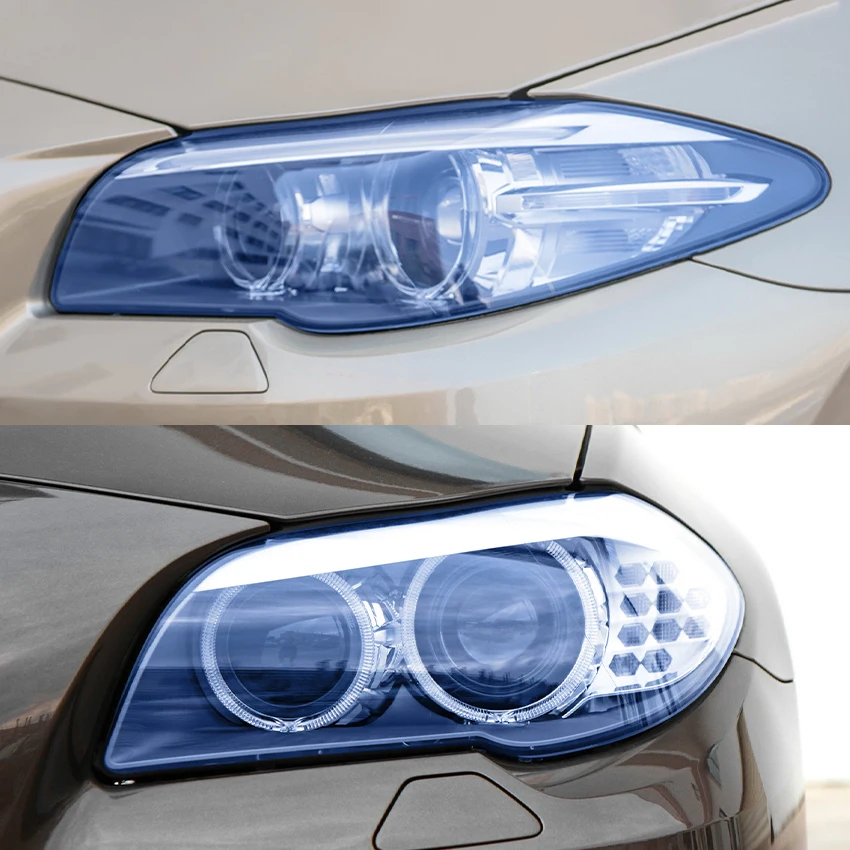 30x60/120/200 cm VLT 30% Car Tinted Headlight Vinyl Film Glossy Blue Color Changing PPF Film Protective Wrap Sticker