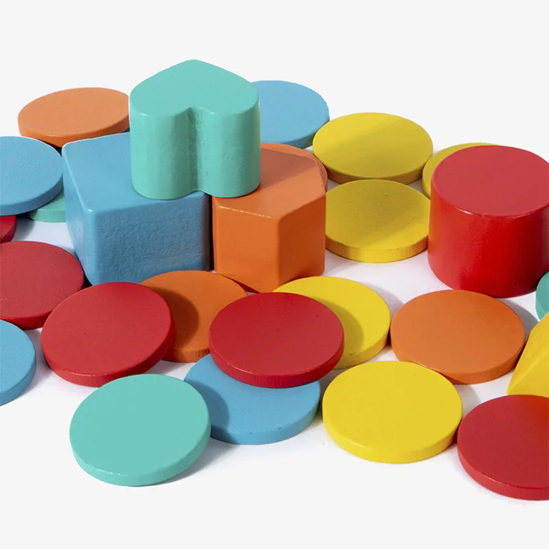 صندوق تصنيف خشبي على شكل لون، تدريب الإدراك الهندسي، لعبة طاولة مساعدة تعليمية، ألعاب تعليمية للأطفال والأطفال