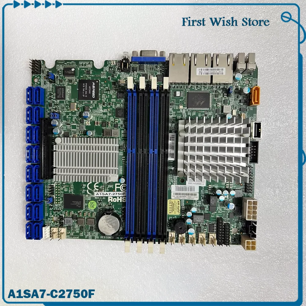 

Industrial control motherboard A1SA7-C2750F REV 1.01