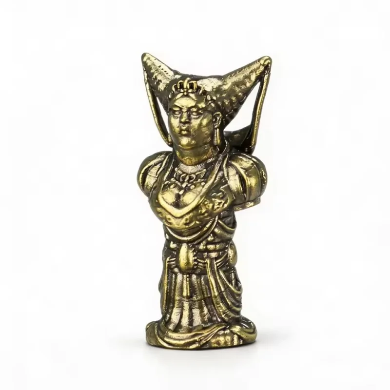 Solid Brass Copper Human Goblin Chess Pieces Set Luxury Fantasy Soldier Figurines Desktop Decor Collectible Board Game