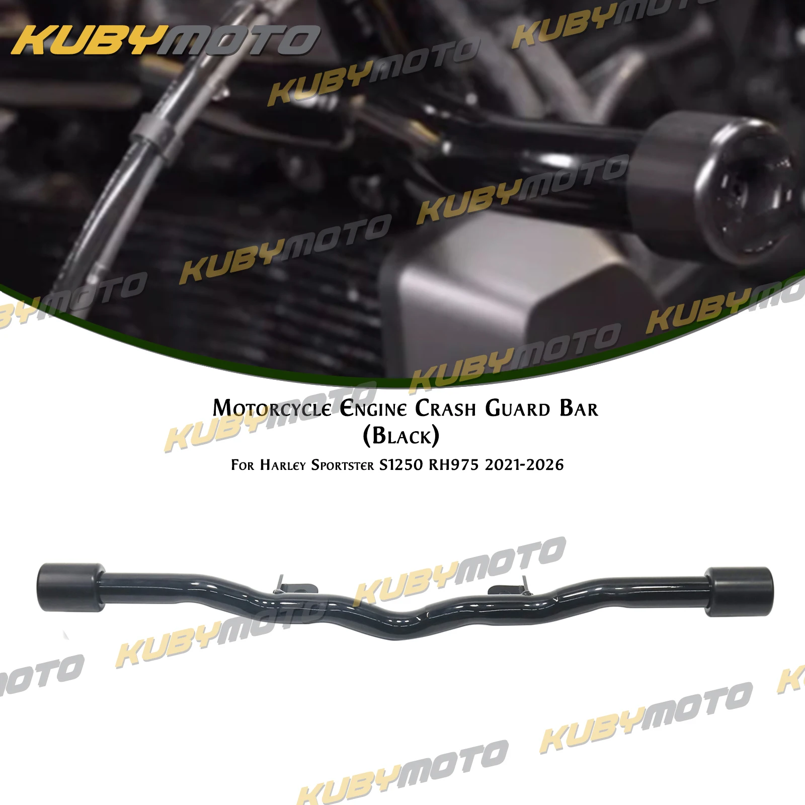 Motorbike Highway Carsh Flat-Out Bar Engine Guard For Harley Sportster S RH1250S RH975 Nightster Special RH975 2021-2026