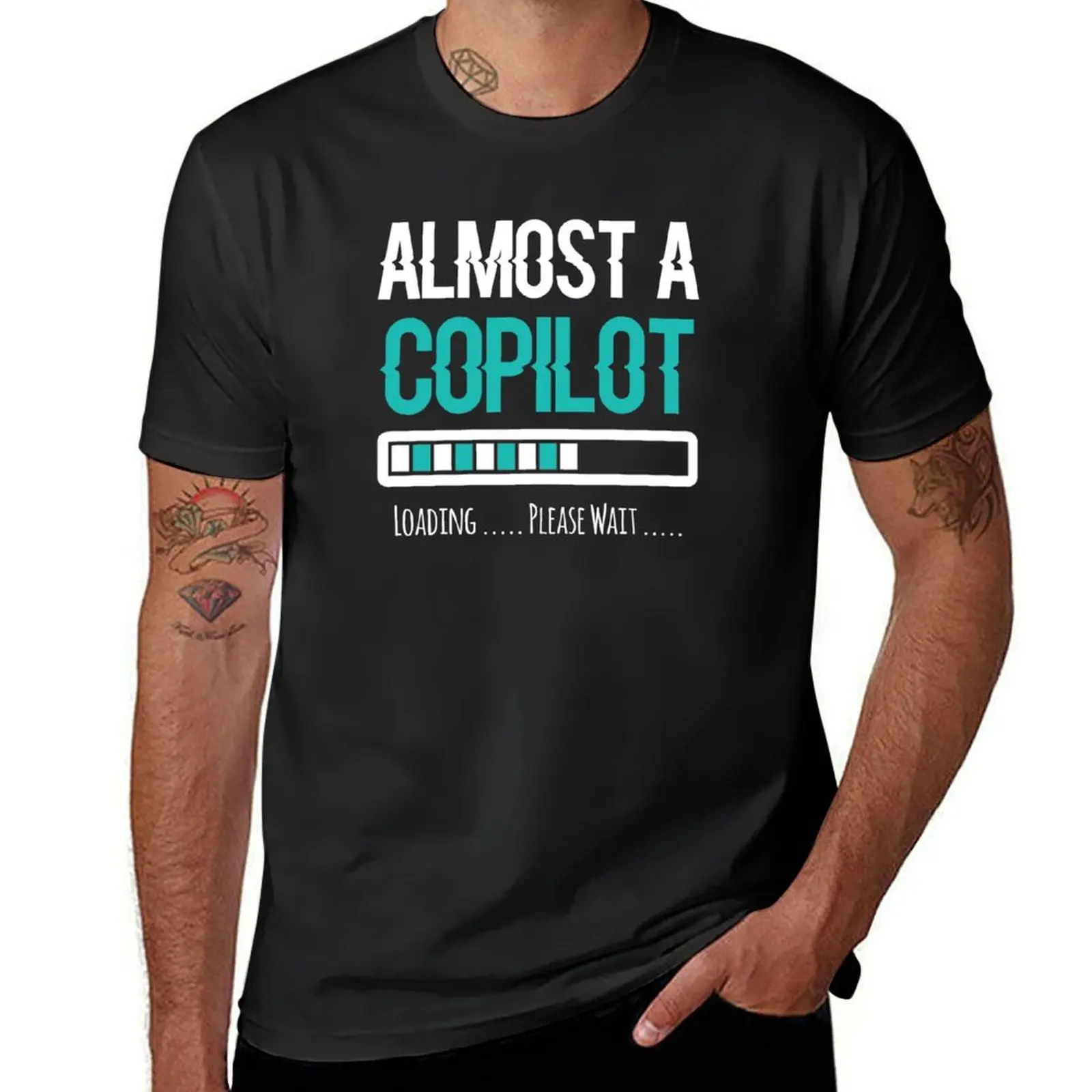 

Copilot T Shirt - Copilot - Almost A Copilot Loading Please Wai T-Shirt boys whites men clothings