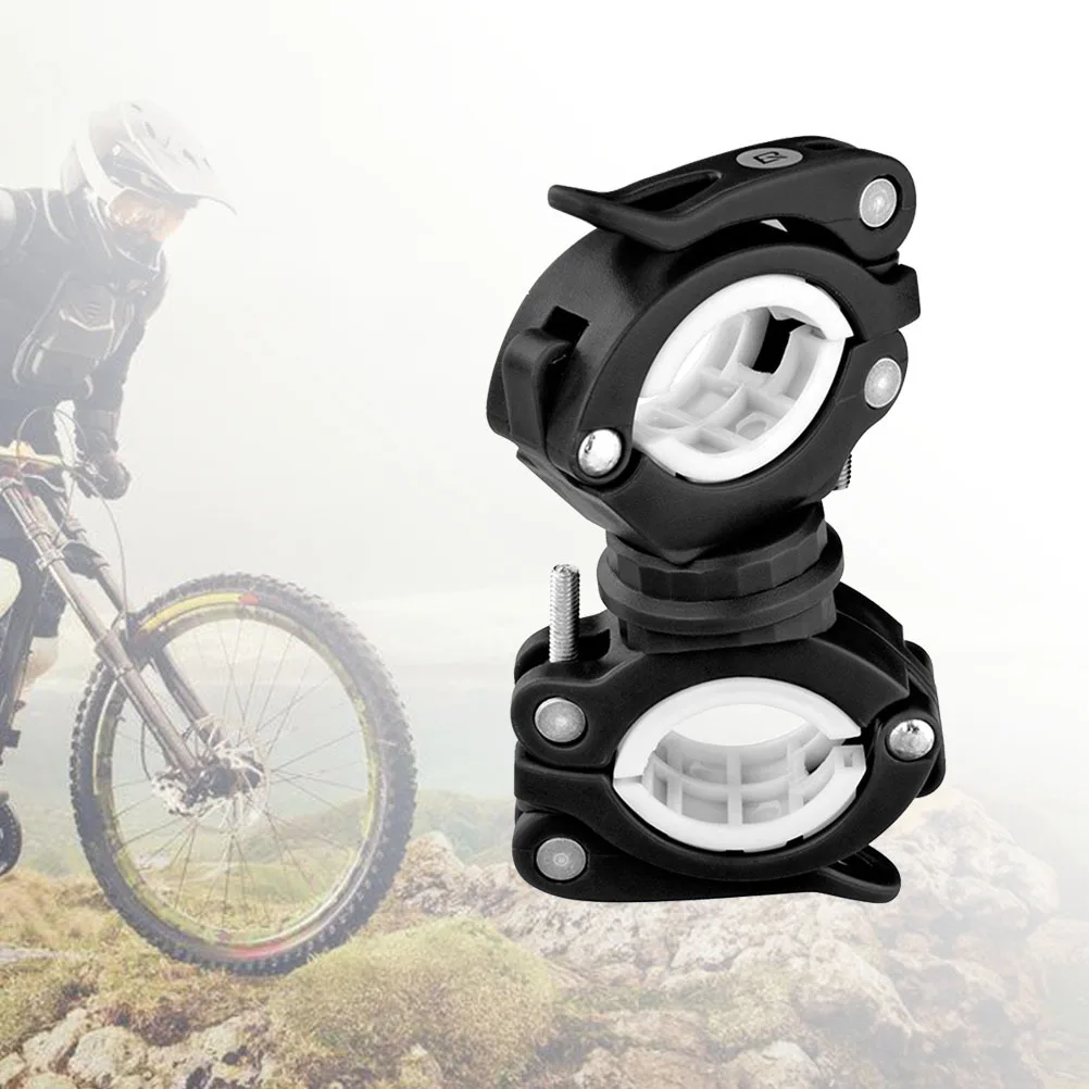 

Bike Flashlight Mount Rubber 360 Degree Adjustable Handlebar Clamp Strong Stable Flashlight Holder Light Mount Bracket