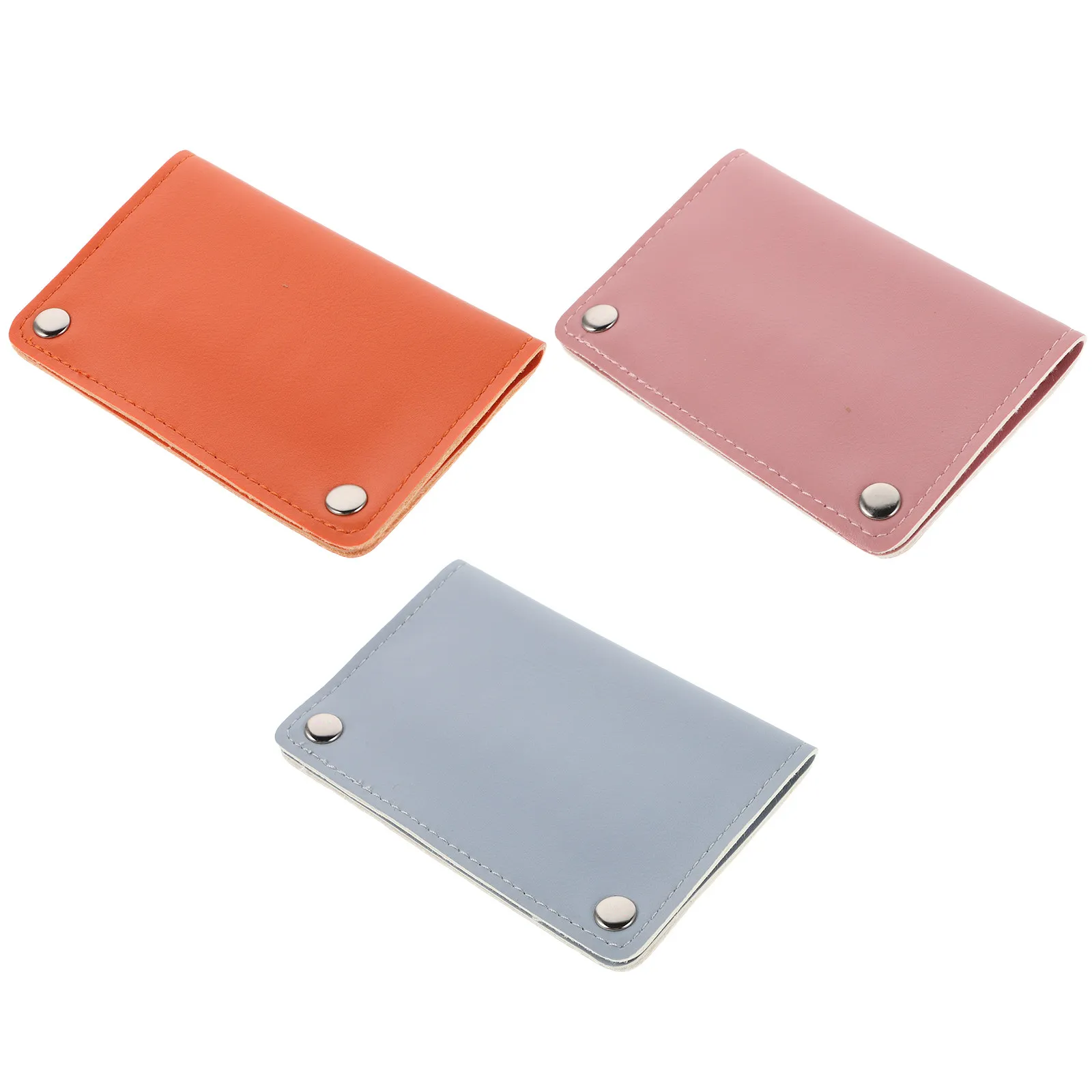 3Pcs Nail Drill Bits Organizer Case Portable Snap Shut Compact Lightweight with Vibrant Color Options Blue Pink Orange for Nail