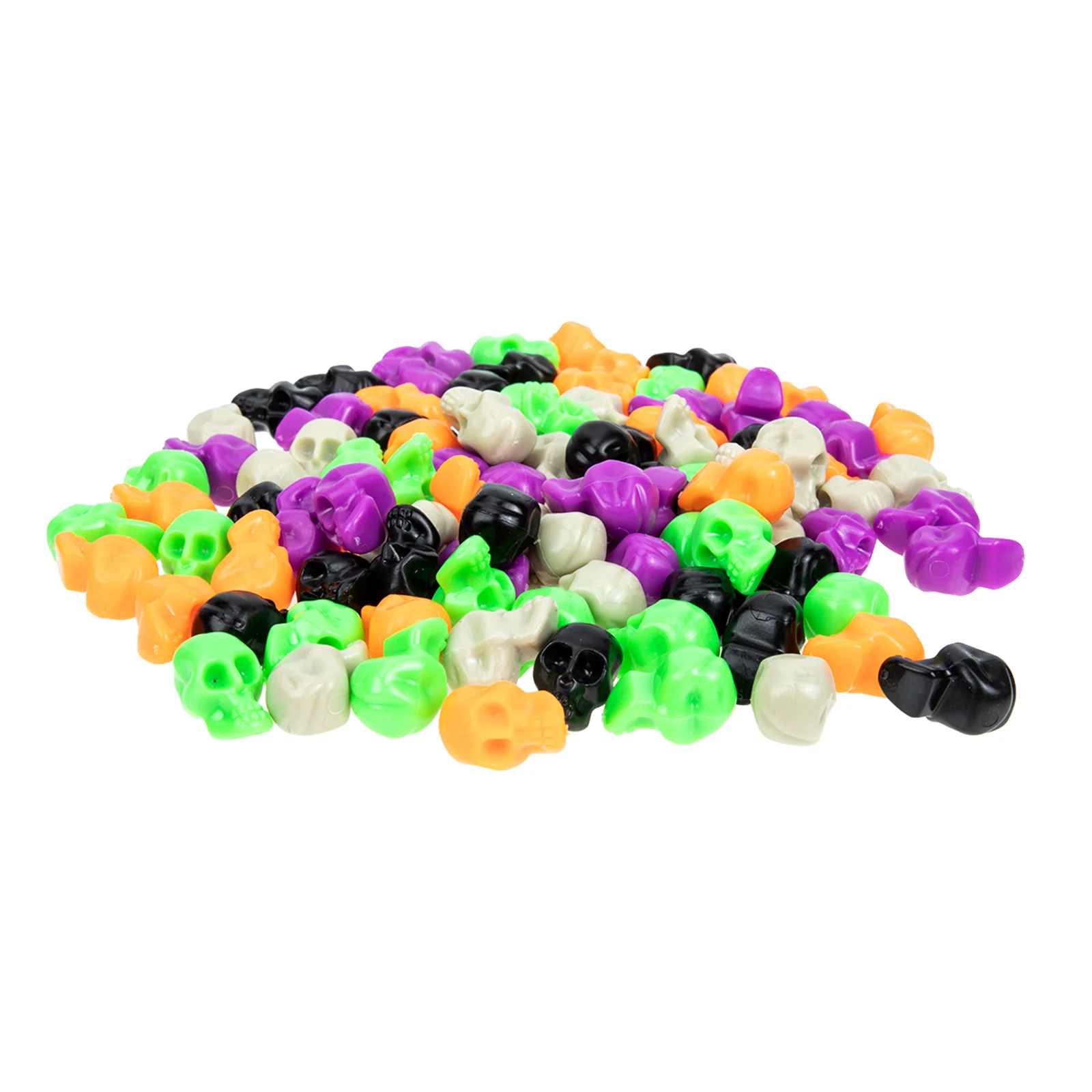 

100pcs Mini Props Plastic Small Skulls For Halloween Party Favors Scary Skull Decorations Diy Halloween Craft Supplies Haunted
