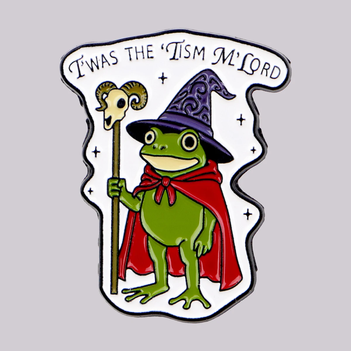

Magician Frog Enamel Pin Funny Witch Brooches Lapel Pins Badge on Backpack Clothing Accessories Punk Jewelry Christmas Gifts