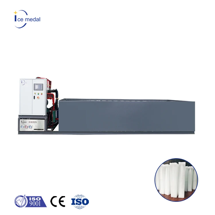 Icemedal Commercial Industrial 3 Tons Per Day Block Ice Maker Machine with Motor Energy Saving PLC Control Long Service Life