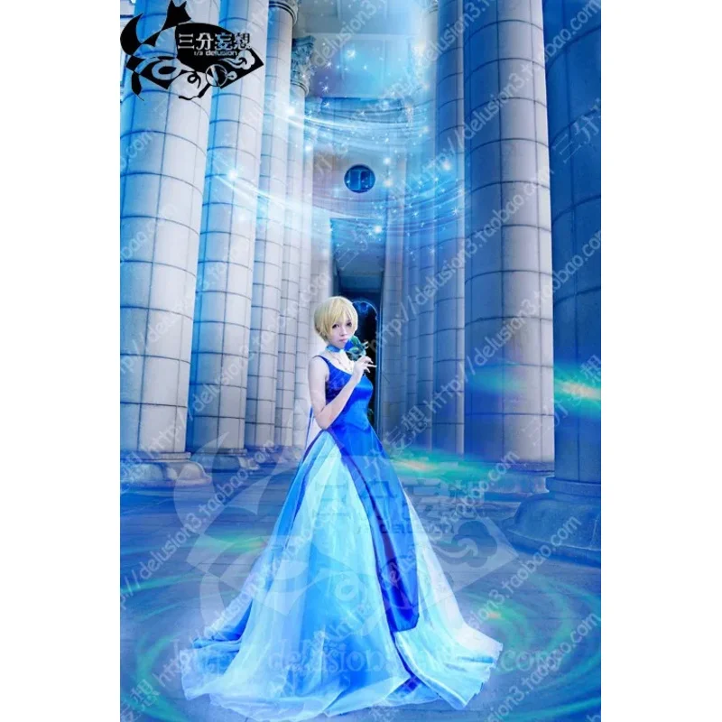 

Didi 211Sailor Uranus Tenoh Haruka синий Косплей Костюм Свадебное платье для вечеринки/женщин по индивидуальному заказу